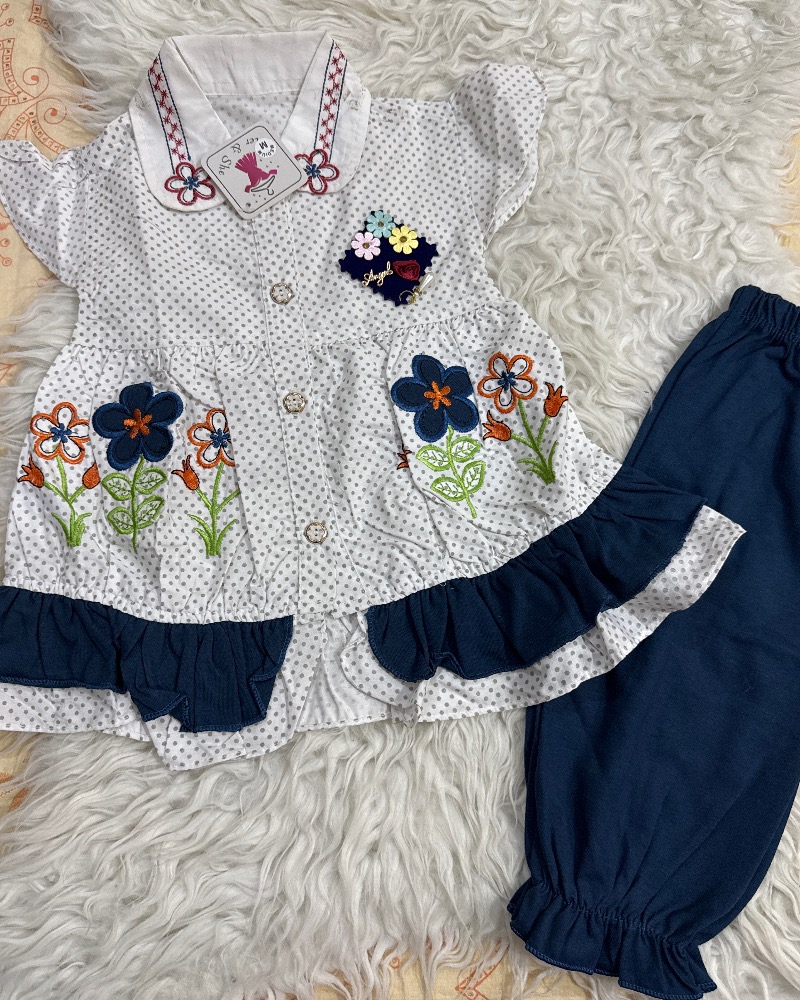 Blue floral frock
